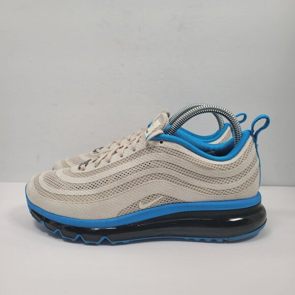 Nike Air Max 97 Milan 2012 Men's Beige & Blue Sneakers 586267-014 US Size 7 - Picture 2 of 8